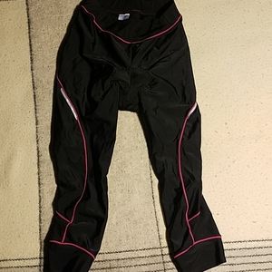 Spandex Biking Pants Black & Pink Sz Small